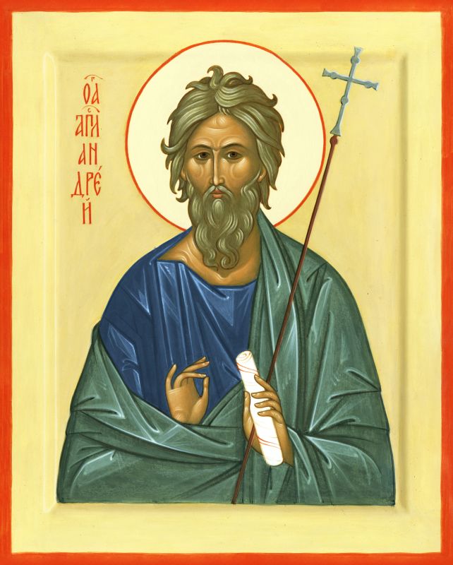 Святий апостол Андрій писана ікона