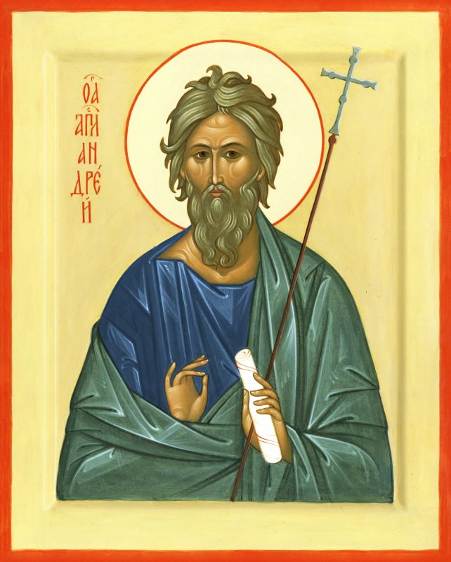 Holy Apostle Andrew painted icon