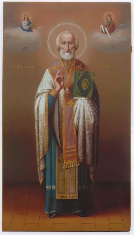St. Nicholas is a painted icon