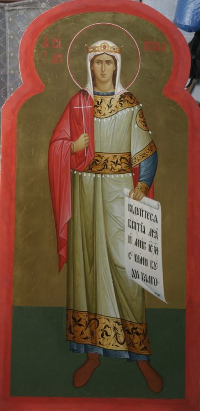 Свята мучениця Ирина рукописна ікона