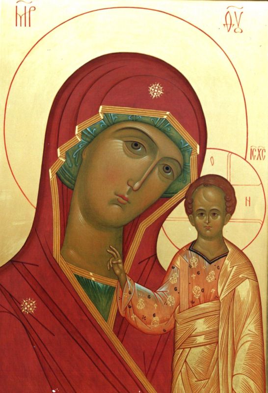 Kazan handwritten icon of the Mother of God