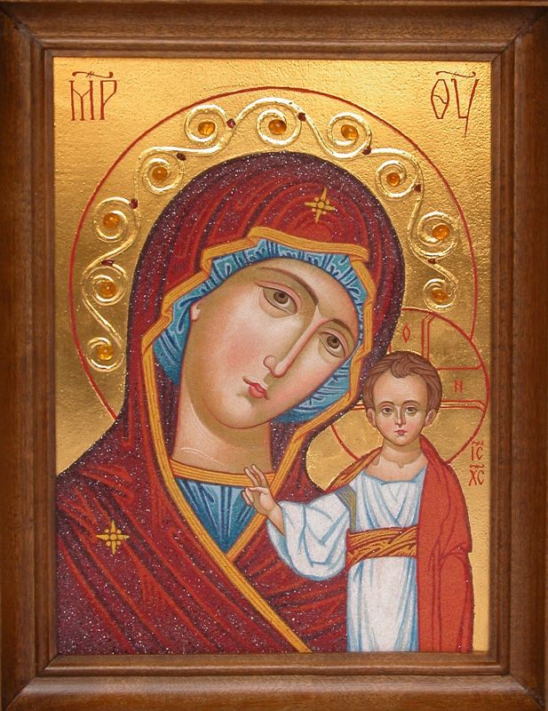 Kazan handwritten icon of the Mother of God