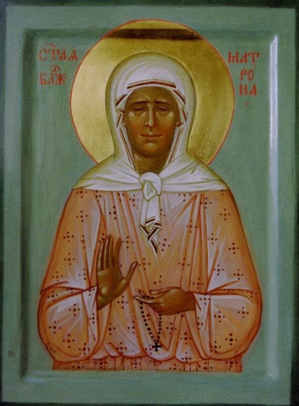 Written icon of the Holy Blessed Matrona