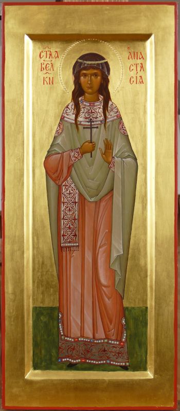 Saint Great Martyr Anastasia painted icon