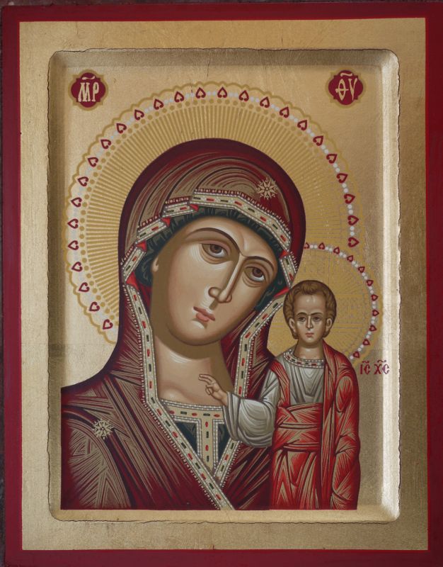 Казанська рукописна ікона Богородиці