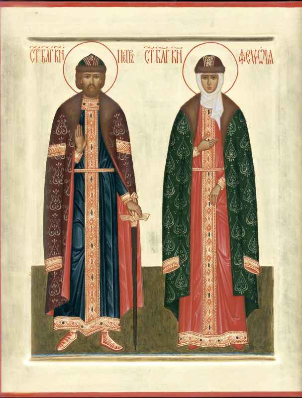 Written icon Saints Peter and Fevronia