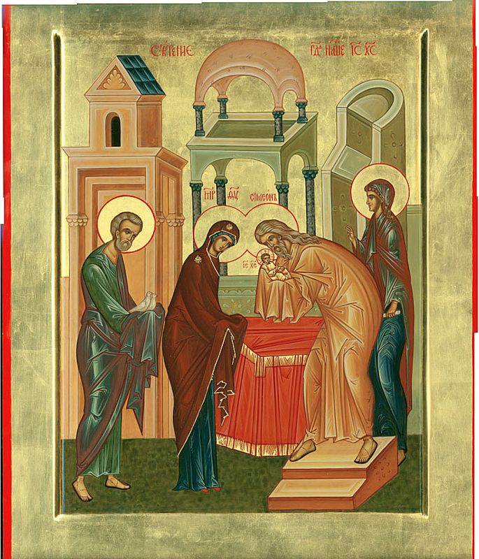 The Annunciation of the Virgin handwritten icon