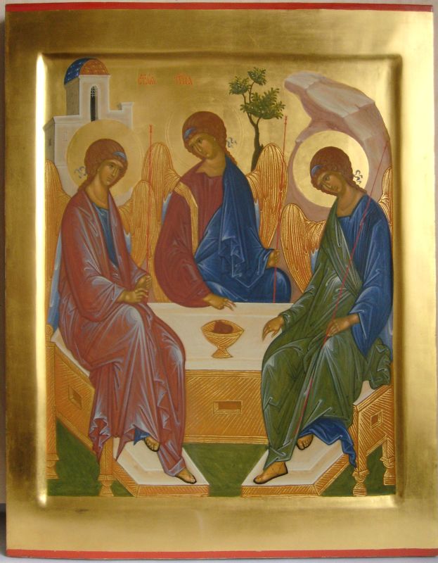 Свята Трійця рукописна ікона