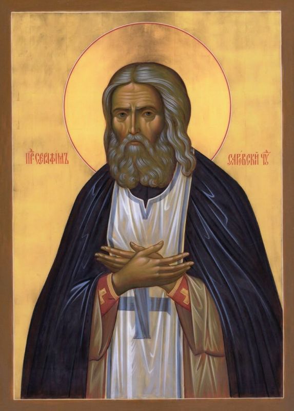 Saint Seraphim of Sarov handwritten icon