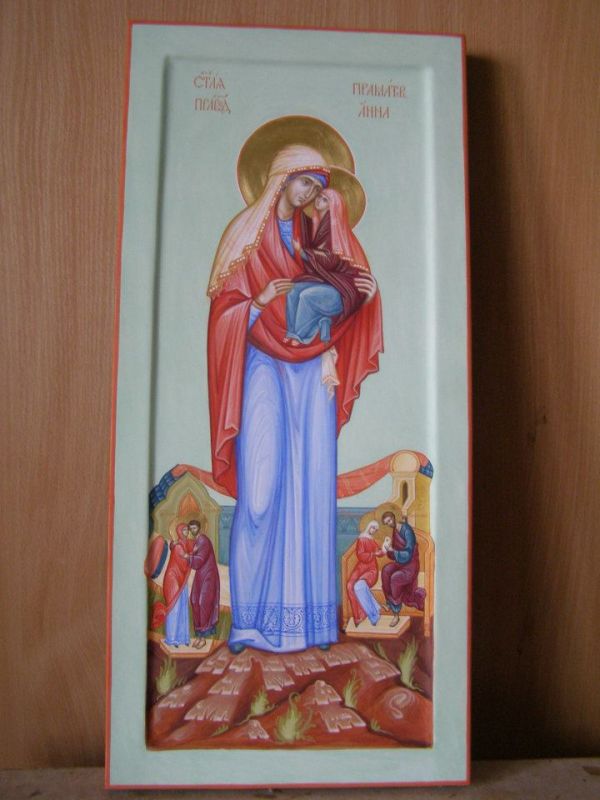 Праздник Праведный Анна икона рукописна