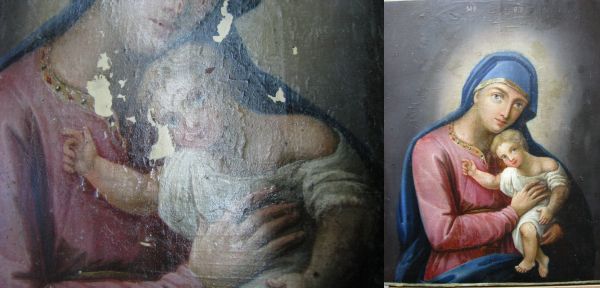The icon of the Mother of God has been restored