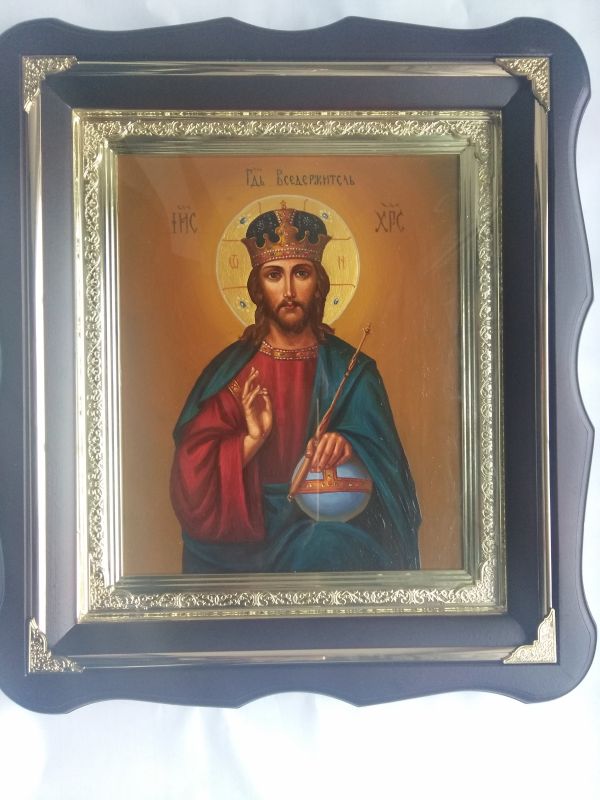 The Lord Jesus Christ is a picturesque beautiful icon
