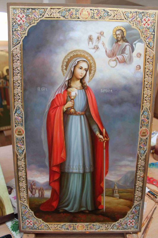 Holy Martyr Varvara pictorial icon