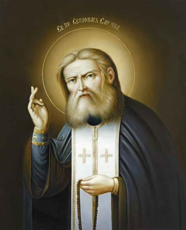 Saint Seraphim of Sarov handwritten icon